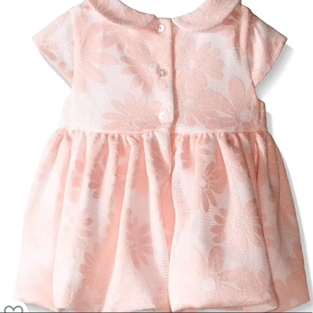 Pippa & Julie Peach Floral Bubble Tunic Legging Set NWT Size 12M